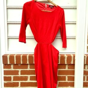 Lulu’s Red Mid-rise Dress